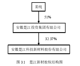 图 3.1 楚江新材股权结构图